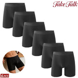 6Pcs Men Panties Cotton Underwear Soft Breathable Boxer Underwear Trendy Simple Hot-Selling Men's Boxer Underwear Fashion Pop