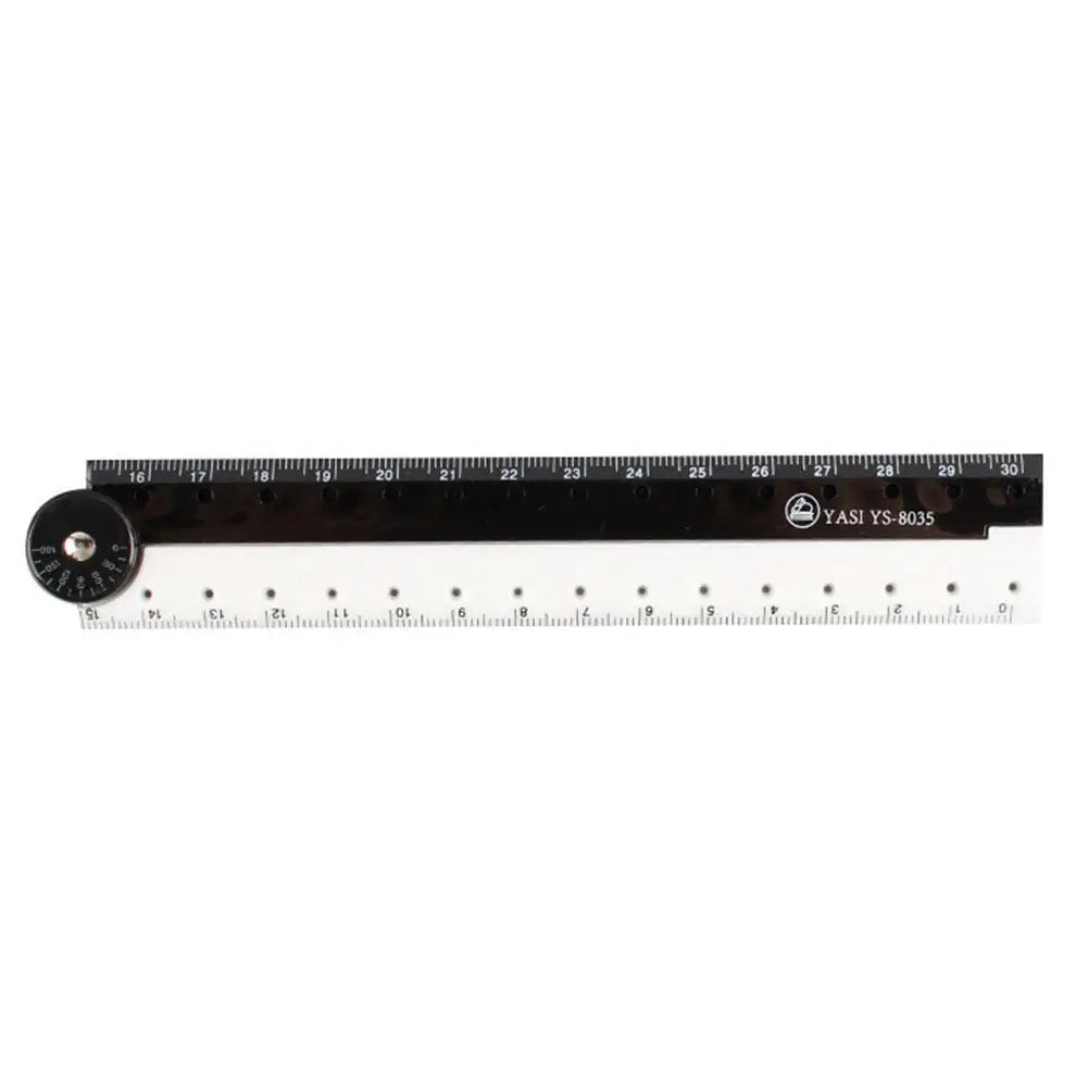 Folding Ruler Black And White Simple Graphic Primary Creative Birthday School Gift Stationery Drawing Student School Supply 1pcs