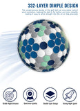 Caiton 50pcs 2-Layer Golf Balls - 332 Dimple, Max Distance, Spin Control, Durable, Precision - For Golf Training & Play