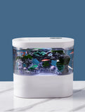 USB Mini Desktop Aquarium Built-in Water Pump / LED light / Filter Self circulation and self circulation goldfish tank