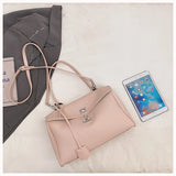 Casual Large Capacity Lychee Pattern Single Shoulder Slant Cross Bag Versatile Underarm Bag Simple Stylish Tote Bag