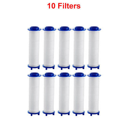 Cabezal de ducha de alta presión con 4 modos de ducha ajustables y filtros de cepillo de masaje, accesorios de baño para ahorrar agua.