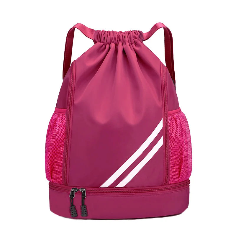 Mochila deportiva con cordón para gimnasio, para mujer y hombre, para baloncesto, fútbol, ​​fútbol, ​​entrenamiento, deportes al aire libre