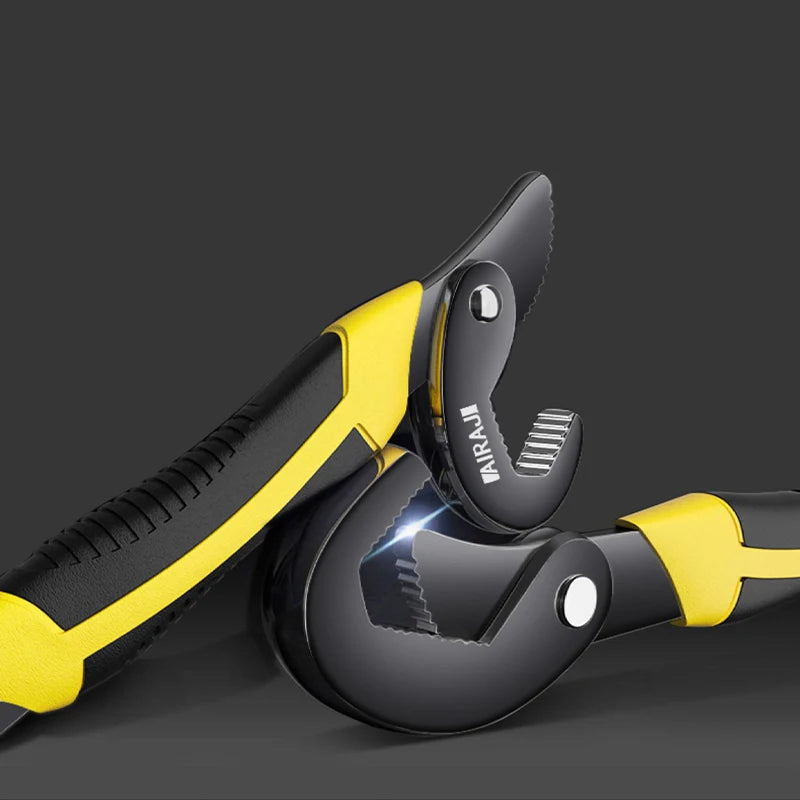 AIRAJ Universal Wrench Multifunctional Opening Wrench Adjustable Ratchet Spanner Hand Repair Tools