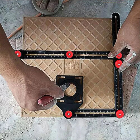 4/6/9/12 Aluminum Alloy Measuring For Tile Positioning And Opening Ruler Manual Multi-Angle Measuring Ruler Construction Tools
