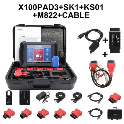 XTOOL X100 PAD3 Elite lMMO Key Programmer All Key Lost Car Diagnostic Tools Automotive Scanner With KC100 Key Fob Programming