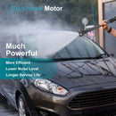 200Bar 6 IN 1 Brushless High Pressure Car Washer Gun Electric High Pressure Washer for Garden Tool Makita 18V Battery