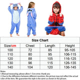 Lilo Stitch Cosplay Costume Boys Girls Spider Pajamas Plush Winter Warm Clothes for Boys Girls Halloween Christmas Gifts