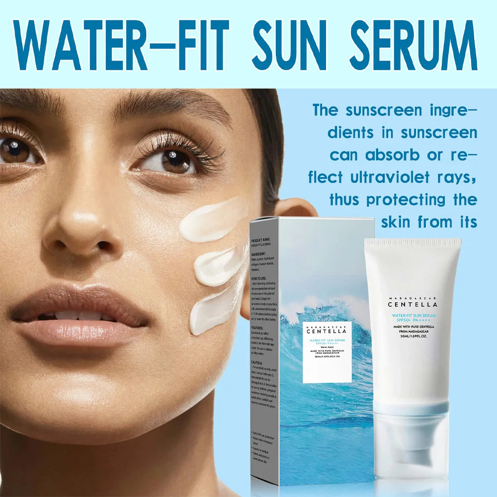 Original 50+ Facial Sunscreen Centella Protector UV Sun Sunblock Skin Whitening Cream Korean Moisturizing Protector Care Body