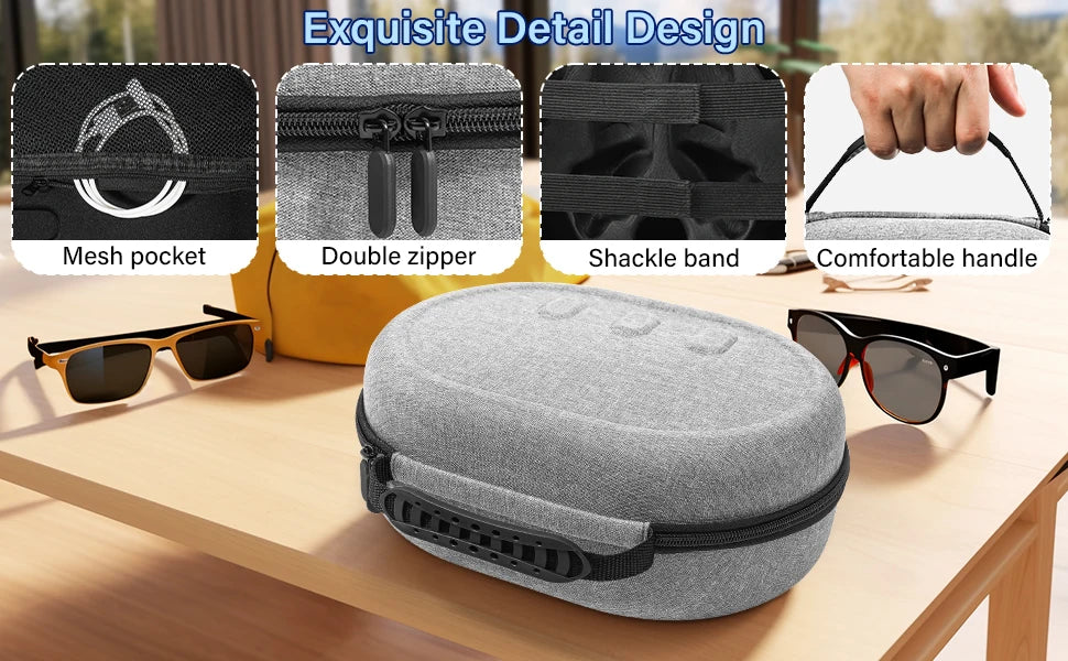 Estuche rígido de transporte compatible con Oculus/Meta Quest 3, ideal para viajes. Accesorios de protección portátiles para Oculus Quest 3.