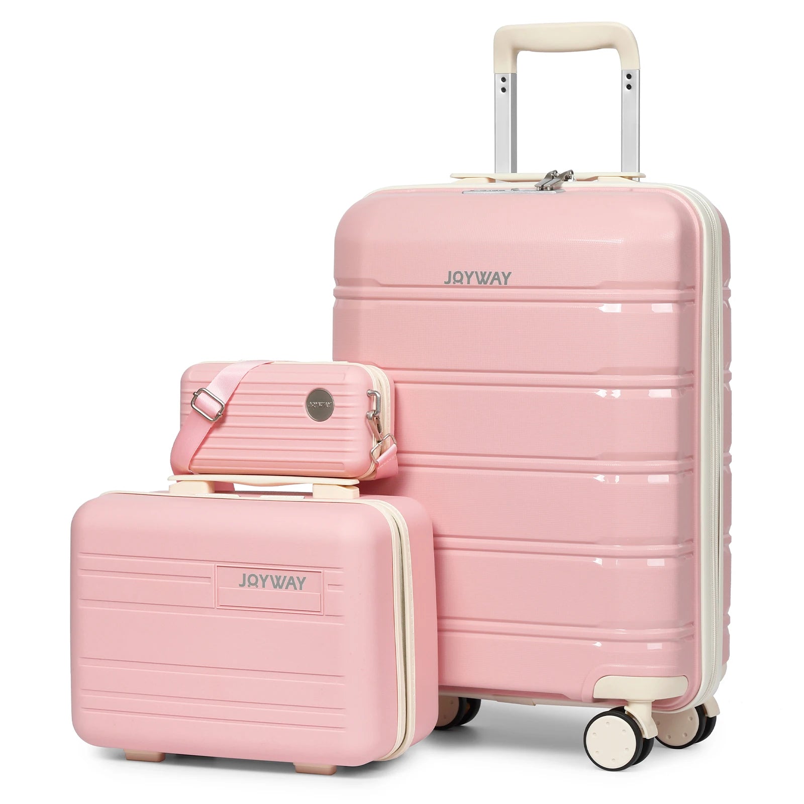 Joyway Travel Luggage Sets, Stylish Carry On Checked Suitcase Set,Sturdy Durable Scratch-resistant,TSA Lock,Spinner Wheels