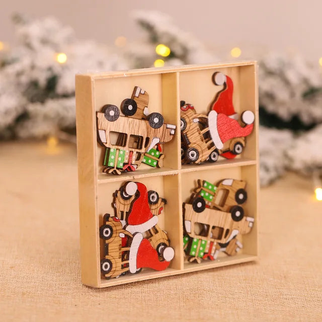 Gnomos De Natal Pingente De Madeira, Árvore De Natal Pendurado Ornamentos, Decorações De Natal Para Casa, Presente De Ano Novo, 2022, 9 Pcs, 12 Pcs