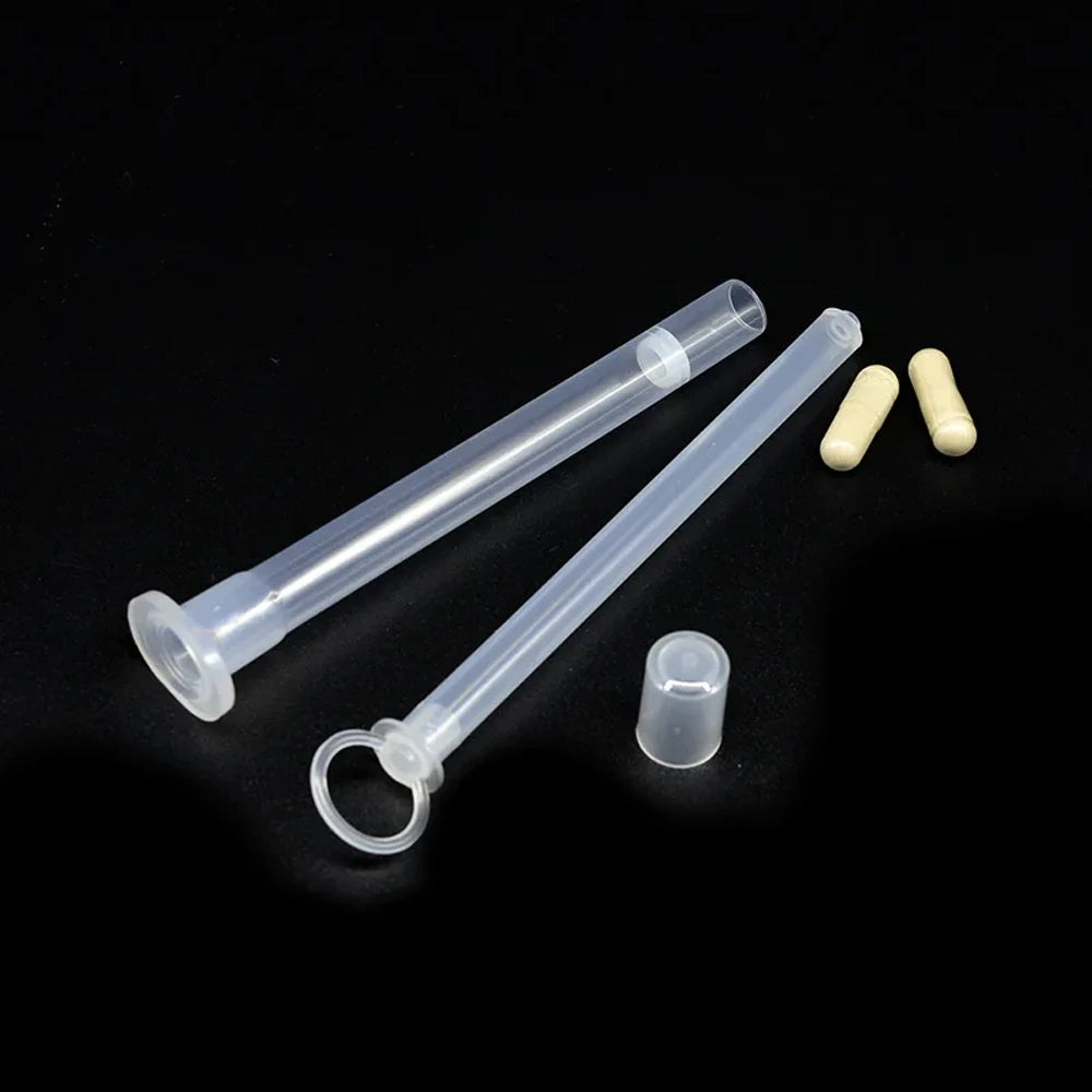 5Pcs Transparent Vagina Detox Suppositories Applicator Pusher Disposable Medical PP Capsule Applicators Available for Pills
