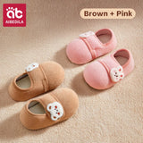 AIBEDILA Toddler Walking Shoes Warm Soft Baby Booties Infant Boys Girls Non-slip Floor Socks Baby Velcro Shoes Winter 0-4T