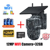INQMEGA 5MP 4MP WIFI Wireless PTZ Solar Camera 4G SIM With Solar Panel Two Way Audio Security Protection CCTV Camera Battery Cam