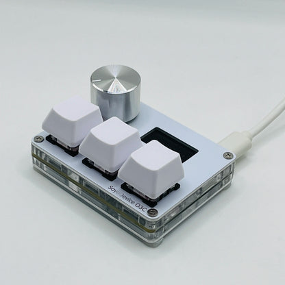 O3C SayoDevice OSU O3C Rapid Trigger Hall Switches Magnetic Pink Switches Keyboard With Knob Screen Copy Paste Shotcut