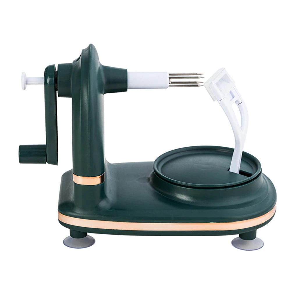Hand-cranked Manual Fruit Peeler Multifunctional Apple Pear Kitchen Peeler Slicing Tool With Fruit Divider And Spare Blades