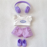For Labubu Doll Clothing Multi-piece clothing combination 17cm Clothing Shoes Doll DIY Accessories Training Sitting Party Game