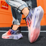 2024 New Men's Shoes Summer Casual Sports Shoes Breathable Mesh Running Height Increase Korean Style