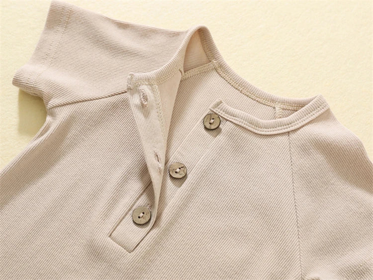 Pelele de verano para bebé, pijama fino de manga corta, mono acanalado, ropa de punto elástica, mono para niña