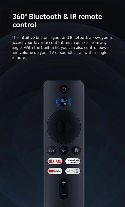 Versión global Xiaomi Mi TV Box 2.ª generación 4K Ultra HD Google TV Dolby Vision HDR10+ Asistente de Google Smart Mi Box S Media Player