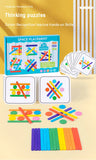 Early Learning Cognitive Rainbow Stick, Children's Color Matching Puzzle, Math Enlightenment, Puzzle Games, Montessori Block Toy