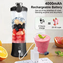 Portable mixer 600ml Household fruit cup smoothie mixer 4000mAh USB rechargeable smoothie mixer personal juicer kitchen tools