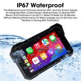 5" Portable Motorcycle Navigation GPS Wireless Carplay&Android Auto Moto Monitor IPX7 Waterproof Display Dual Bluetooth 5.0