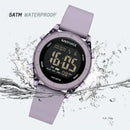 NAVIFORCE NF7108 Casual Wild Ladies Watch 50m Waterproof LCD Digital Display Electronic Silicon Strap Female Clock