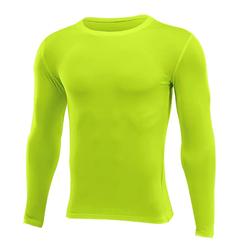 Men Women Kids Children Boy Girl Compression Running Long T Shirt Fitness Sport Basketball Football Gym Sportswear Clothes 8659