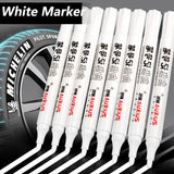 1/3/5 Pcs White Marker Pens 2.0mm Oily Waterproof White Gel Pen DIY Graffiti Sketching Markers Stationery Writing School Supplies