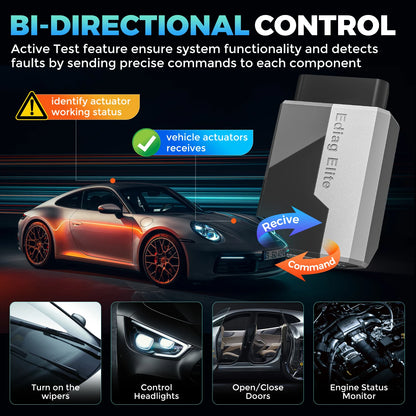 KINGBOLEN EDIAG ELITE All System OBD2 Scanner Car Diagnostic Tools 15 Reset Active Test CAN FD FCA Autoauth Lifetime Free Update