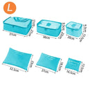 Large Size Travel Organizer Portable Suitcase Clothes Shoes Makeup Bag Luggage Storage Bag 6 Pcs 