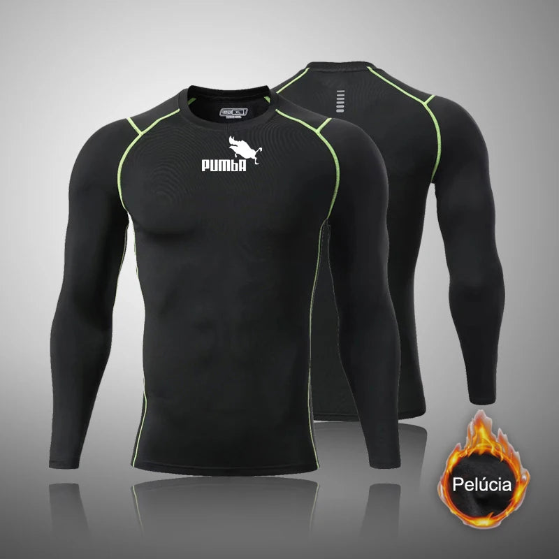 Ropa interior térmica de cuello alto para hombre, conjuntos de Calzoncillos largos de lana, calefacción térmica cálida, conjuntos de ropa interior térmica gruesa para invierno