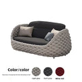Outdoor Seat Outdoor Rattan Sofa Courtyard Combination Double Chair Leisure Terrace Villa Living Room Balcony Furniture Home