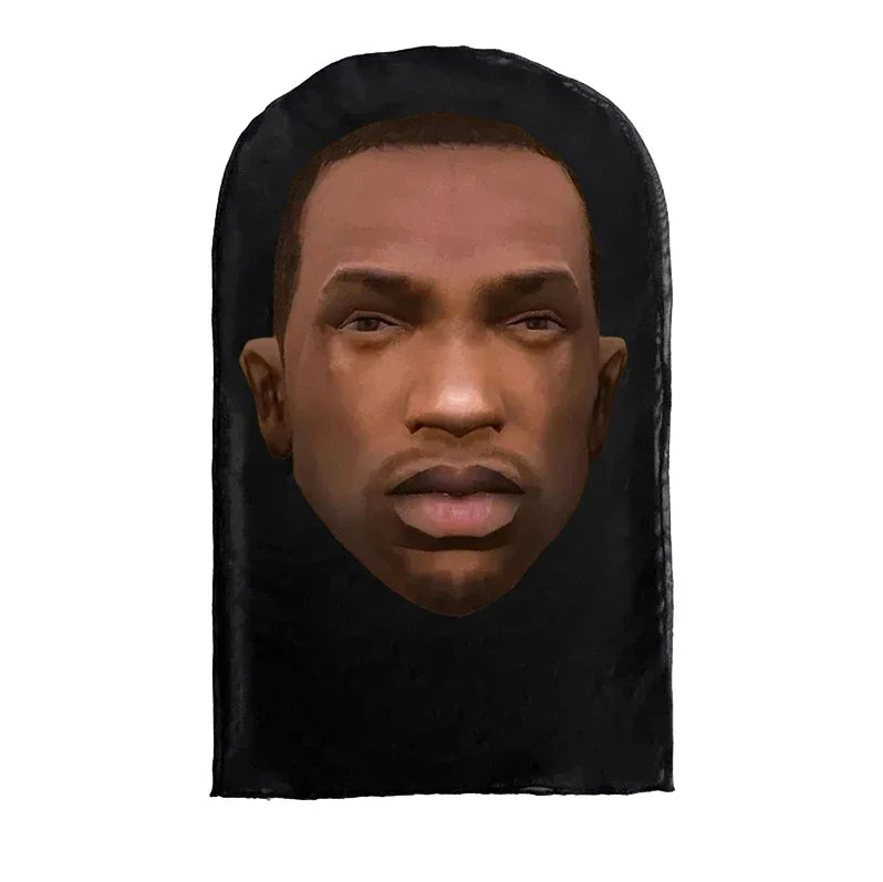 Nova Máscara de Rosto Inteiro Unissex Estilo Kanye/Drake, Impressa em 3D com Malha Elástica – Ideal para Cosplay, Festas e Simulações (Estilo Balaclava)