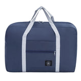 New Polyester Travel Handbag Large Capacity Waterproof Duffle Bag Solid Color Foldable Hand Luggage Shoulder Bag Women&Men