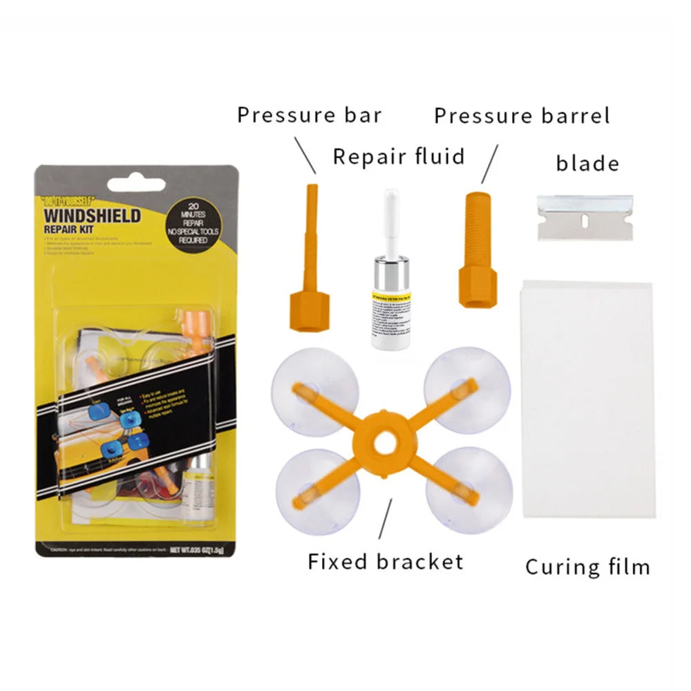 New Upgrade Car Windshield Repair Tool Cracked Glass Repair Fluid DIY Auto Window Cracks Restore Scratch Repair Car Accessories