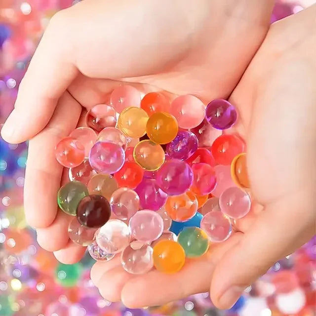 Bolas mágicas de hidrogel de agua para niños, barro cristalino, perlas de agua para niños, cultivo de flores, juguetes en maceta, decoración del hogar 
