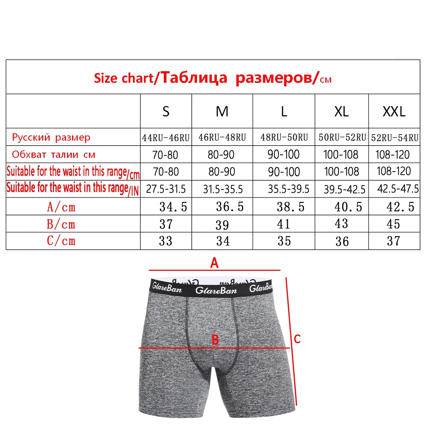 4pcs Set Mid-Long Boxer Shorts Men Underwear Male Underpants for Men Homme Boxershorts Slips Soft Panties Brand