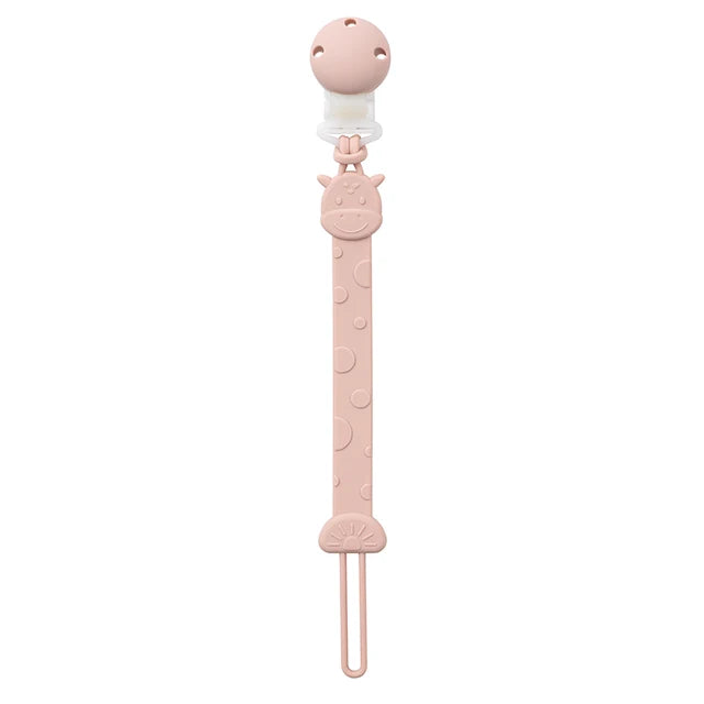 Portachupetes de silicona para bebés de 3 meses o más, sin BPA, diseño de una sola pieza. 