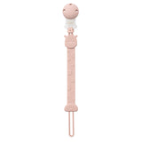 Portachupetes de silicona para bebés de 3 meses o más, sin BPA, diseño de una sola pieza. 
