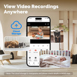 MOESTuya WiFi Indoor Pan/Tilt Smart Security Camera 4MP HD Infrared Night Vision Motion Sound Detection Panoramic Patrol Monitor