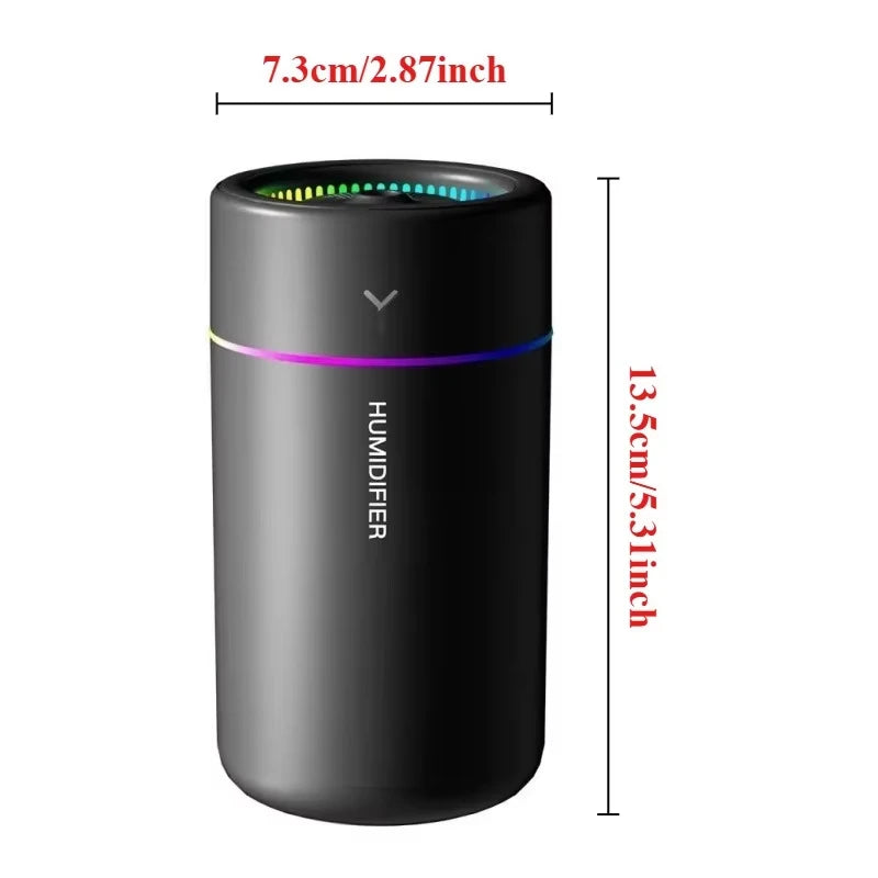 180ML Car Mini Aroma Diffuser Perfume Air Humidifier Essential Oil Purifier Aromatherapy Color Lights For Car Home Bedroom