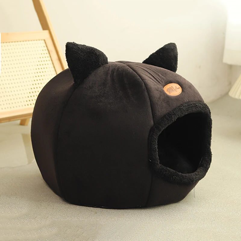 New Deep Sleep Comfort In Winter Cat Bed Little Mat Basket Small Dog House Products Pets Tent Cozy Cave Nest Indoor Cat Bed