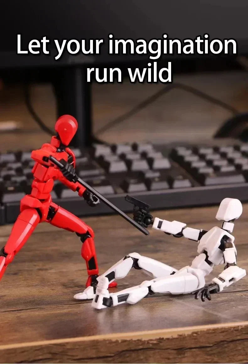 Multi-Jointed Movable Shapeshift Robot 2.0 3D Printed Mannequin Dummy 13 Action Figures Toys Kids Adults Parent-children Games