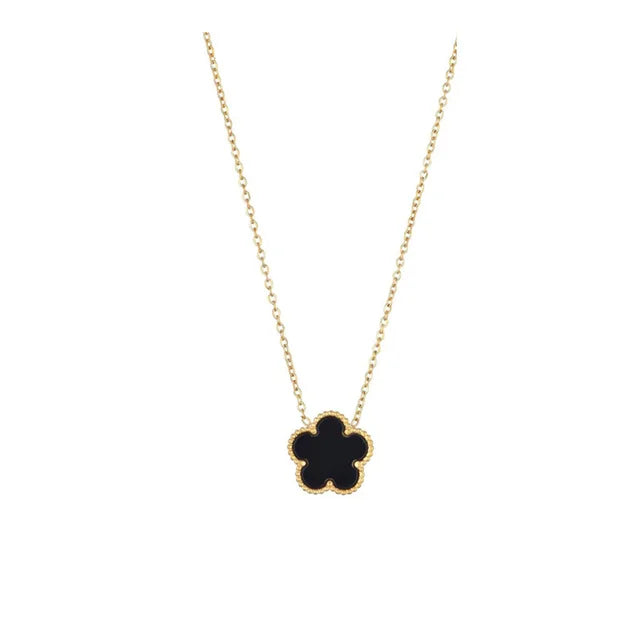 Stainless Steel Clover Bracelet for Women 14k Gold Silver Five Leaf Flower Delicate Lucky Link Bracelets Jewelry for Girls 