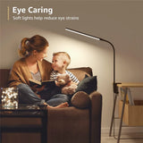 LED Desk Lamp with Clamp Eye-Caring Clip-On Desk Lights for Home Office 3 Modes 10 Brightness Levels Long Flexible Gooseneck Table Lamps