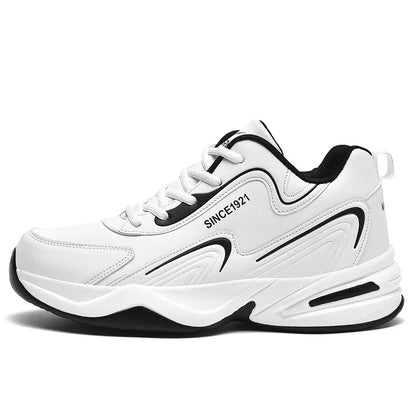 Men Sports Running Shoes Outdoor Walking Soft Casual Sneakers Fashion Designer Leather Sneaker Waterproof Men's Tennis Masculina