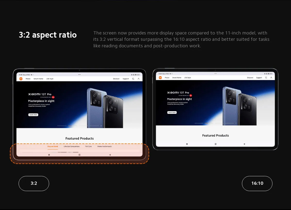 Versión global Xiaomi Pad 6S Pro Snapdragon® 8 Gen 2 HyperOS Pantalla 3K de 12,4" y 144 Hz HyperCharge de 120 W 10 000 mAh (típico) Batería de 120 W